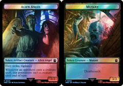 Alien Angel (0043) // Mutant (0050) Double-Sided Token - Surge Foil